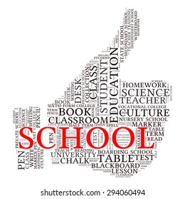 education tag word cloud background