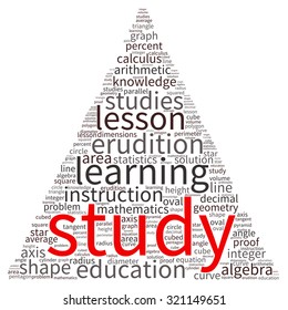 education tag word cloud background