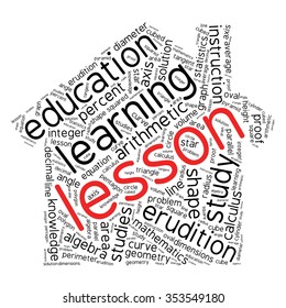education tag word cloud background