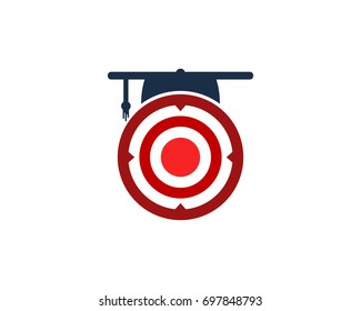 Education Target Icon Logo Design Element