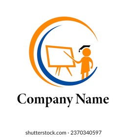education teach logo vector design for company 