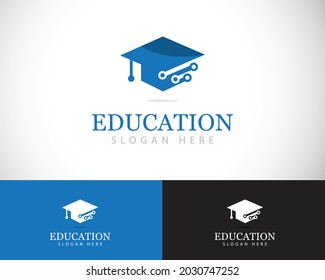 Creative Design-Konzept von Education-Tech-Logos Symbol für Schulen
