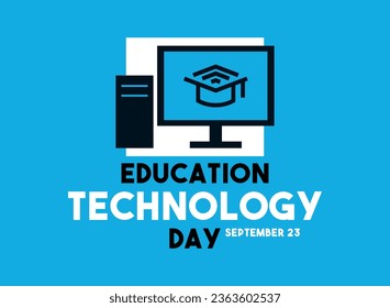 Education Technology Day. September 23. Eps 10.