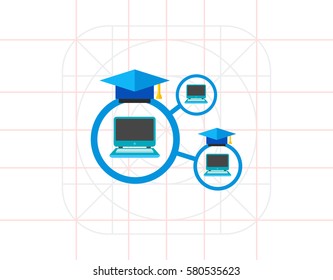 Education technology icon