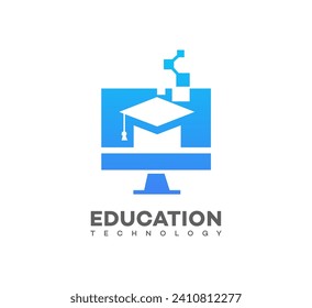 
education technology logo Vector Template