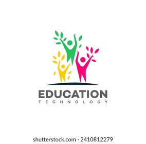 
education technology logo Vector Template