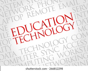 Education Technology word cloud concept