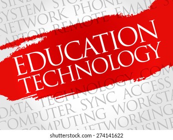 Education Technology word cloud concept