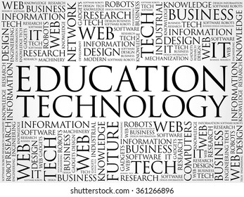 Education Technology word cloud concept