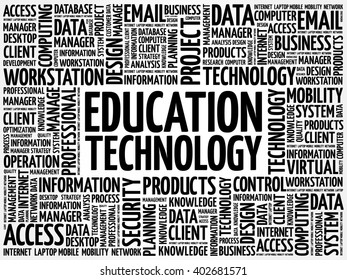 Education Technology word cloud concept