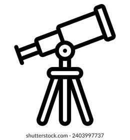 education telescope vector object illustration