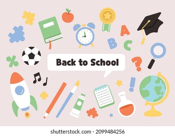 education template and variety stationery clipart