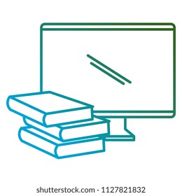 education text books with computer
