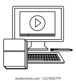 education text books with computer