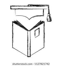 education text books with graduation hat