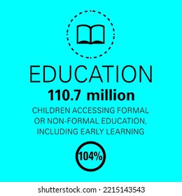 Education Text Design Vector Business Banner. Social media concept banner with text place. Vector illustration