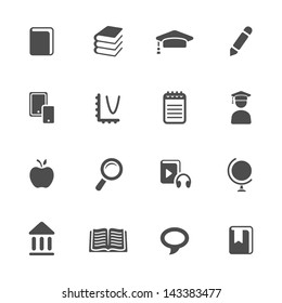 Education theme icons