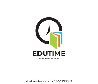 education time design logo template vector