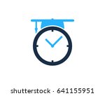 Education Time Icon Logo Design Element