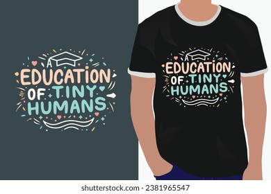 educación de la pequeña motivación humana cita o diseño de camisetas
