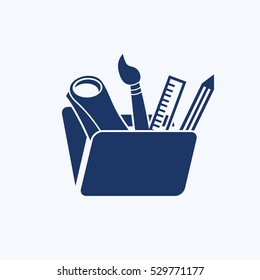 Education tool icon design,clean vector