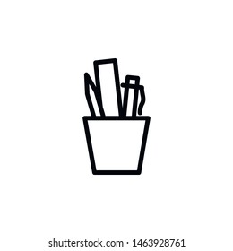 Education tools, glass icon. Element of Education icon. Thin line icon