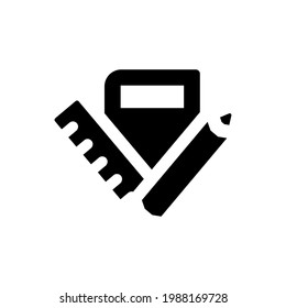Icono de herramientas de educación. Archivo EPS vectorial.