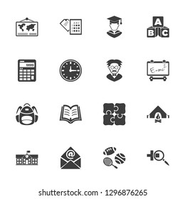 Education & Training Icons - Gray Set 4