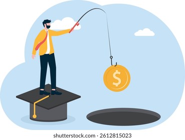 Education and training traps, student loan traps, education loan or education investment victims,

