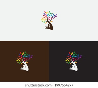 Education tree  logo design  eps