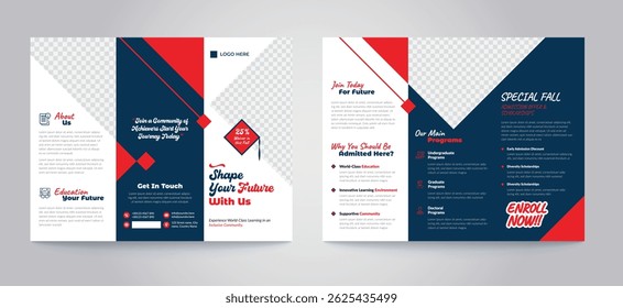 Education Tri-fold Brochure Design Template
