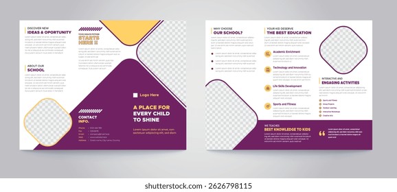 Education Tri-fold Brochure Design Template