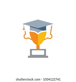 Education Trophy Logo Icon Design