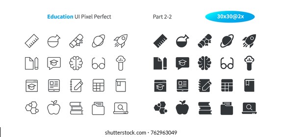 Education UI Pixel Perfect Well-crafted Vector Thin Line And Solid Icons 30 2x Grid for Web Graphics and Apps. Simple Minimal Pictogram Part 2-2