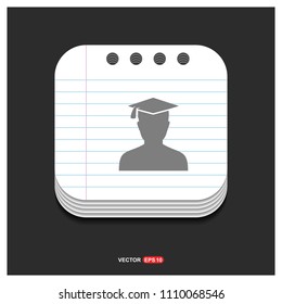 Education User Icon - Free vector icon