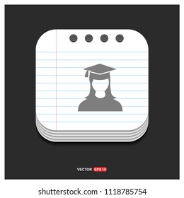 Education User Icon - Free vector icon