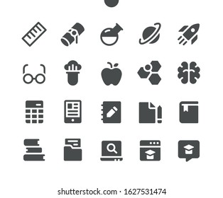 Education v2 UI Pixel Perfect Well-crafted Vector Solid Icons 48x48 Ready for 24x24 Grid for Web Graphics and Apps. Simple Minimal Pictogram