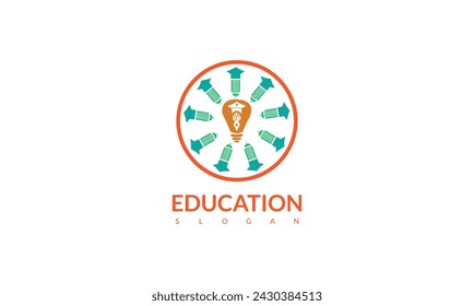 Education Vector abstract logo design template.
