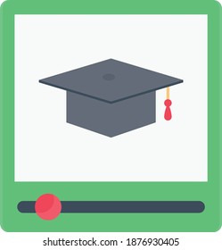 education  vector colour flat icon