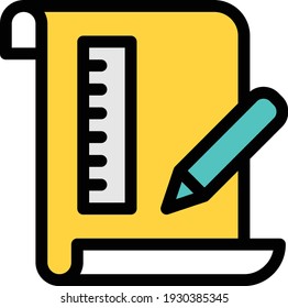 education vector colour line icon