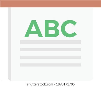 education vector flat colour icone