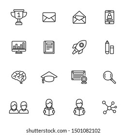 Education Vector Graphics Icons - Set 1