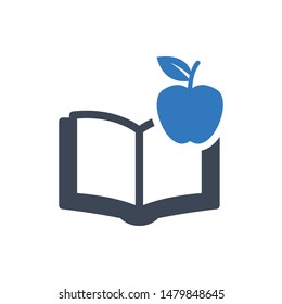 Education vector graphics solid icon
