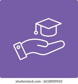 Icono de Vector de Educación. Se puede utilizar para aplicaciones de impresión, móviles y de Web.