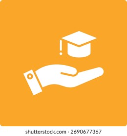 Vektorsymbol "Bildung". Kann für Druck-, Mobil- und Web-Anwendungen verwendet werden.