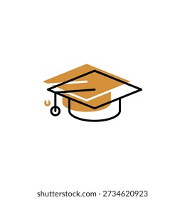 education vector icon. flat sign for mobile concept and web design. Symbol, logo illustration. Vector graphics