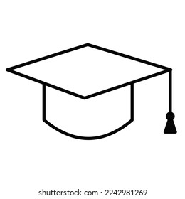 Education vector icon isolated on white backgrpund, vector illustration, educational 