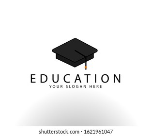 Education Vector Icon, isolated, white background