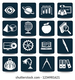 Education vector icon set