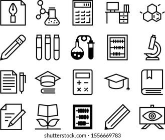 Education Vector Icon Set Such As: Connect, Biotechnology, Formula, Uniform, Image, Power, Structure, Library, New Idea, Novel, Macro, Website, Graduate, Diagram, Zoom, Work, Notice, Sales, Vision